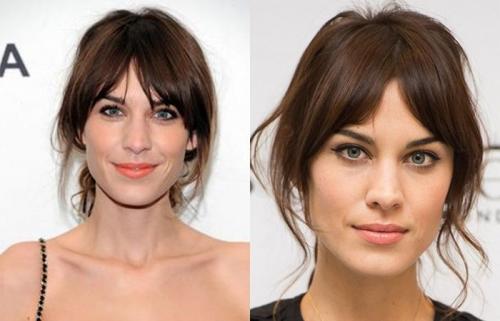 Как уложить длинную челку на бок феном. Челка на одну сторону 03