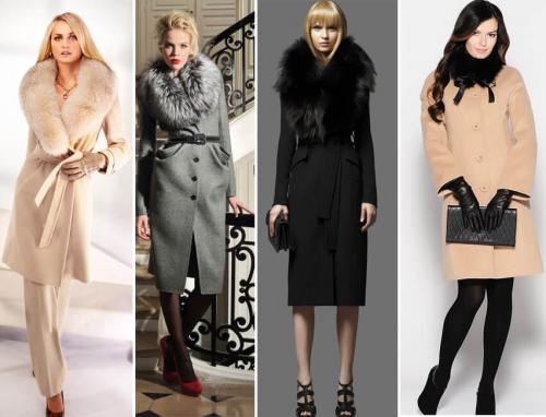 Головной убор под зимнее пальто с мехом. С чем носить пальто с меховым воротником