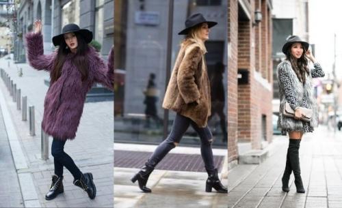 С чем носят пальто женское головной убор. Как выбрать шапку к пальто по цвету? 17