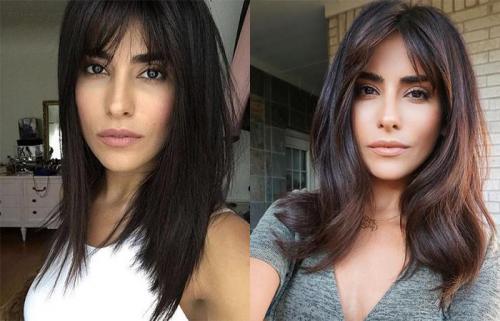 Как уложить длинную челку на бок феном. Челка на одну сторону 04