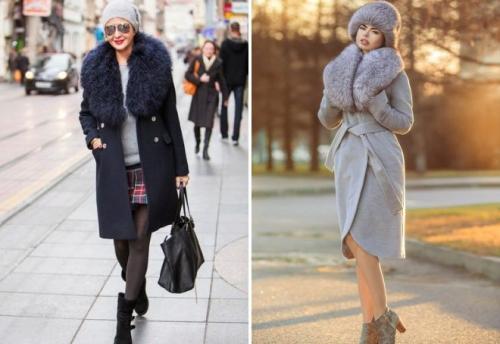 Головной убор под зимнее пальто с мехом. С чем носить пальто с меховым воротником