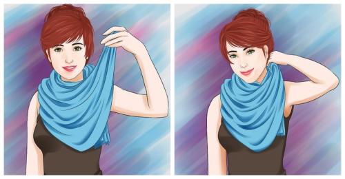 Как завязать шарф на пальто с отложным воротником. Как завязать шарф – базовые приемы