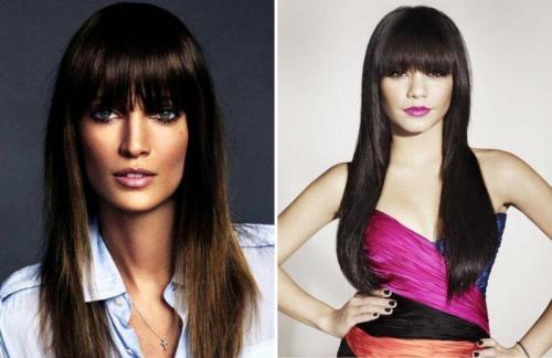 Длинная челка на две стороны с хвостом. Основные виды