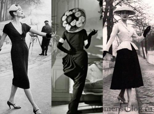 Нью-лук стиль в одежде история. Стиль New Look 1947 года, Кристиан Диор.