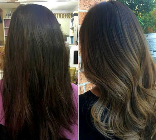 Черные волосы с белыми кончиками. Варианты мелирования