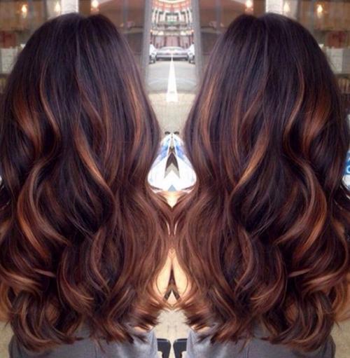 Черные волосы с белыми кончиками. Варианты мелирования