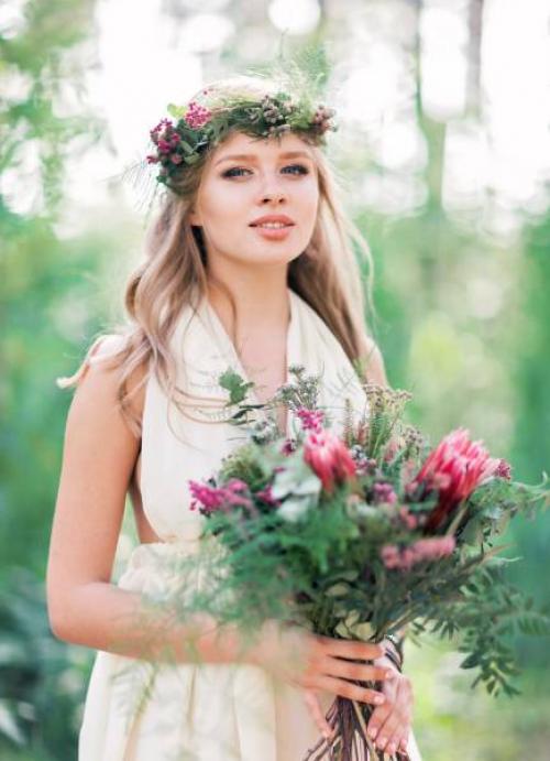 Свадебное в стиле бохо макияж. Идеи макияжа и причесок в стиле бохо