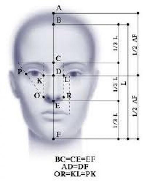 Крест золотое сечение чертеж