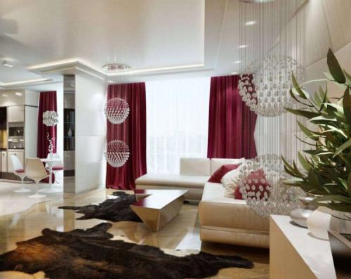 Бордовая мебель в интерьере. Гостиная в бордовых тонах: оптимальные сочетания