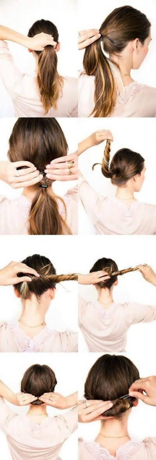Как собрать длинные волосы красиво на каждый день в домашних условиях