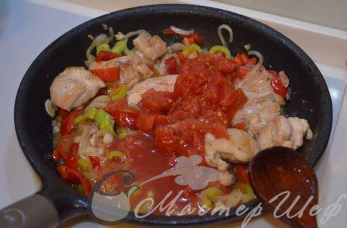 Курица по-испански. Жареная курица по-испански