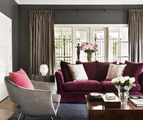 Сочетание бордового цвета с другими цветами. Бордовый цвет в интерьере и его сочетание с другими цветами