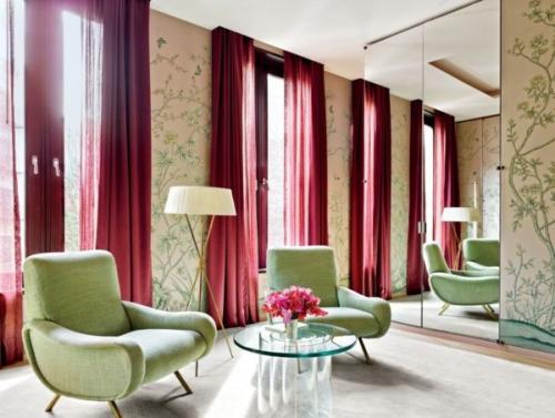 Сочетание серого и бордового цвета в интерьере. Сочетайте правильно