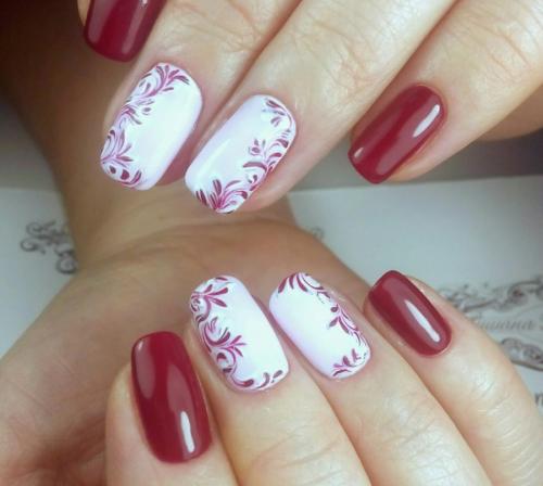 Какой маникюр подойдет под бардовое платье. Маникюр к бордовому платью 15 Какой маникюр подойдет под бардовое платье. Маникюр к бордовому платью 15