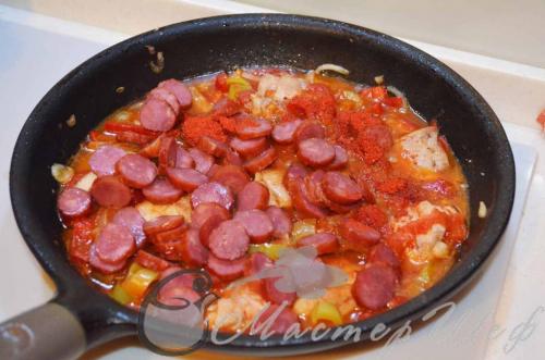 Курица по-испански. Жареная курица по-испански