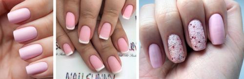 Маникюр под платье цвета пудры. Правила выбора маникюра под платье розовое, популярные цвета и дизайн