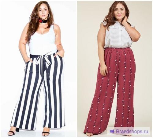 Брюки палаццо-марлен