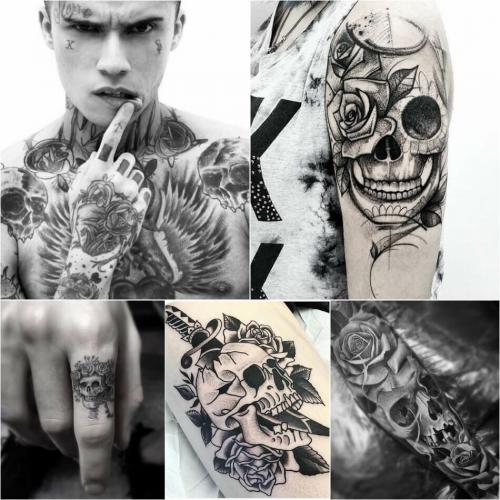 Черная Роза тату Значение. Тату Роза Значение