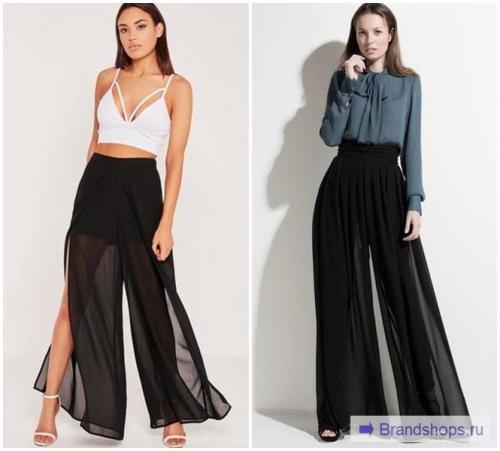 Брюки палаццо-марлен