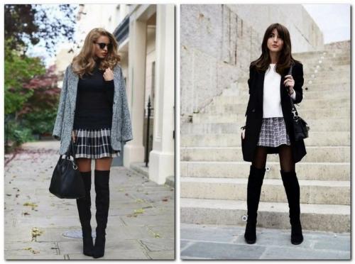 С чем носить ботфорты без каблука замшевые. В фокусе: замшевые ботфорты, с чем их носить и примеры фото 02