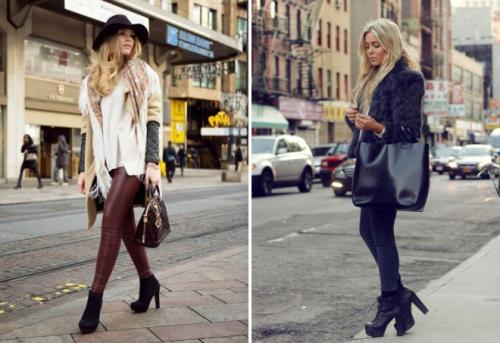 С чем носить ботильоны. Ботильоны на широком каблуке — модно и удобно