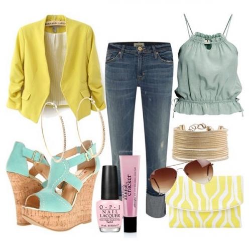 С чем носить голубые босоножки 21 С чем носить голубые босоножки 21