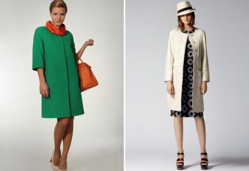 С чем носить черное пальто без воротника. С чем носить пальто без воротника