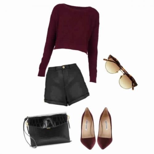 С чем носить красные балетки 16 С чем носить красные балетки 16