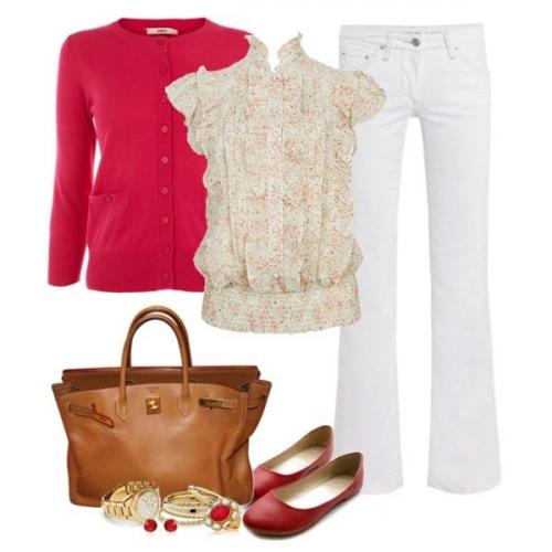 С чем носить красные балетки 01 С чем носить красные балетки 01