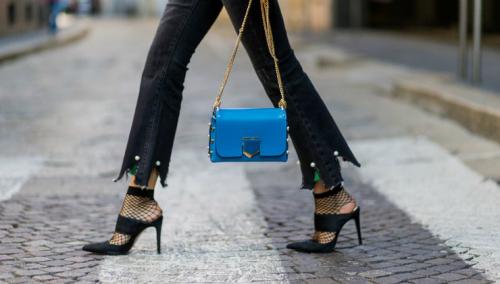 Колготки в сетку и джинсы. Must have: Сетка / fishnet tights