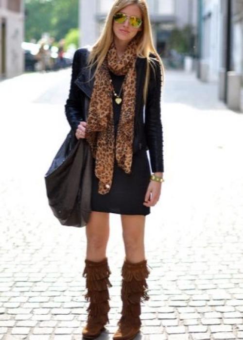 Зимнее черное пальто с чем носить. Как носить различные модели? 04