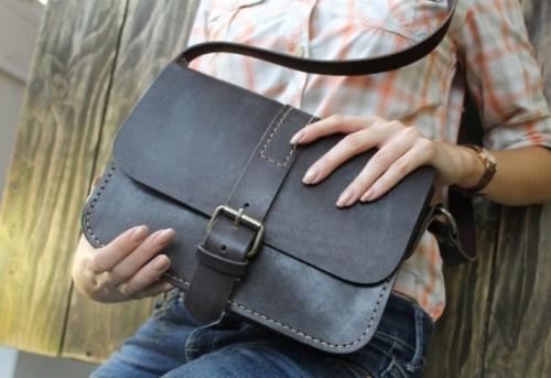 Декор сумки из кожзама своими руками. Какая кожа подойдет? 01