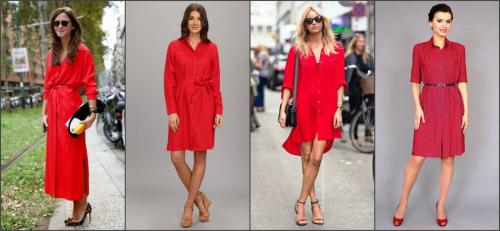 Пояс к красному платью. Как носить красное платье