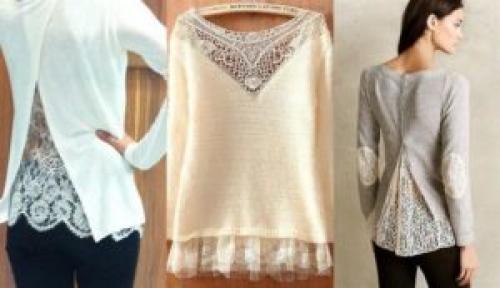 Как украсить трикотажную кофту своими руками. Как украсить свитер