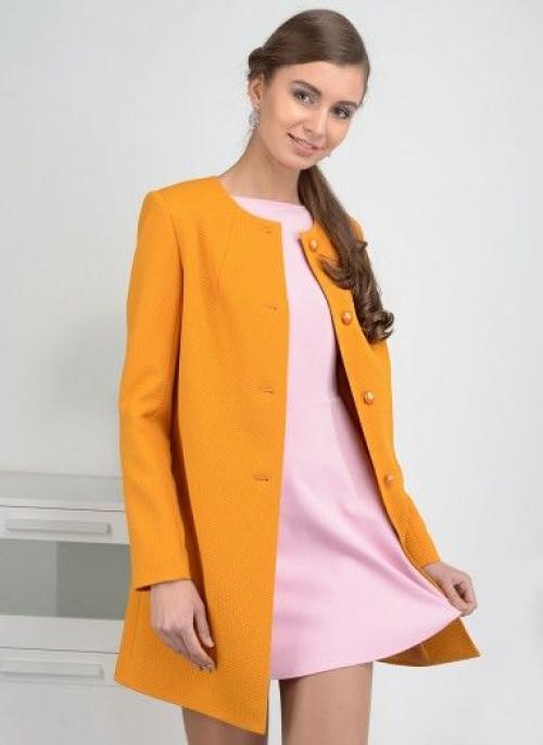 С чем носить черное пальто без воротника. С чем носить пальто без воротника