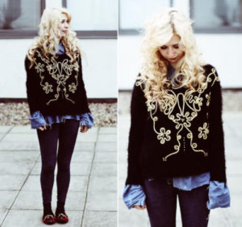Как украсить трикотажную кофту своими руками. Как украсить свитер