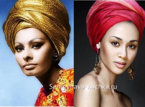 Теплый шарф на голову. шарф-палантин на голове.