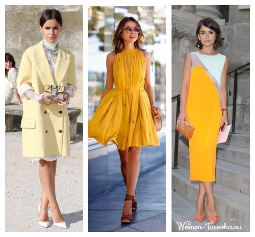 Кому идет желтый цвет. Цвет солнца и золота: как подобрать желтый цвет в одежде по цветотипу