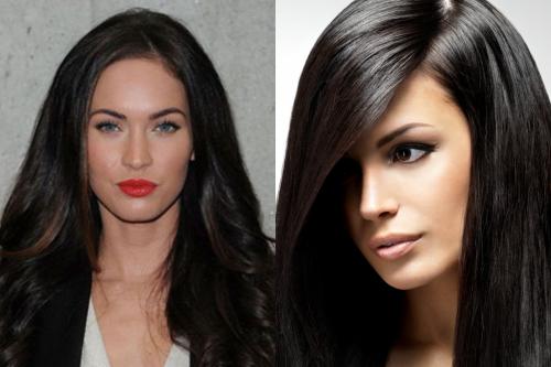 Черный цвет волос с фиолетовым оттенком. Многогранность и красота оттенков черного цвета волос