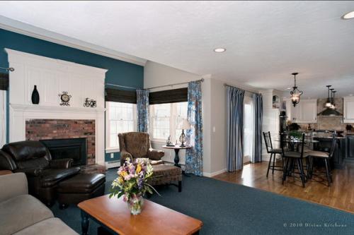 Синий цвет в интерьере