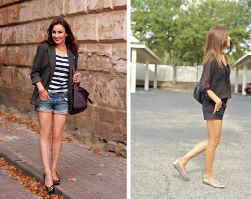 С чем носить синие балетки. С чем носить балетки. Модные рекомендации с фото