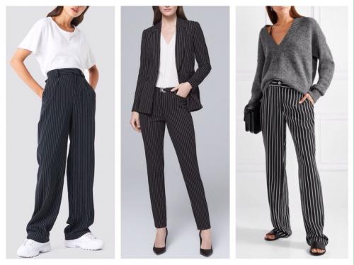 С чем носить черные прямые брюки. Цветовые сочетания с черным