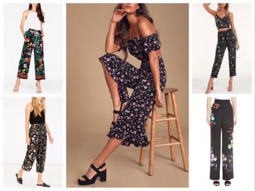 С чем носить черные прямые брюки. Цветовые сочетания с черным