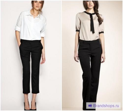 Узкие черные брюки с чем носить. Модные цвета и сочетания