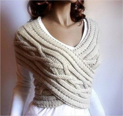 Как носить снуд на шее. Варианты надевания 04