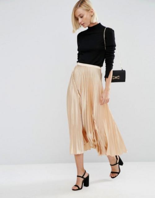 Юбка из атласной ткани. С чем и куда носить атласную юбку?