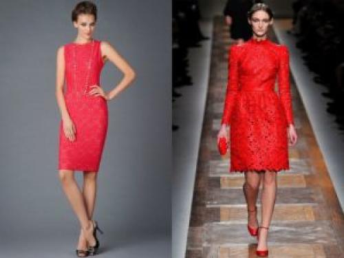 Цвет туфель к красному платью. Выбор по стилю платья