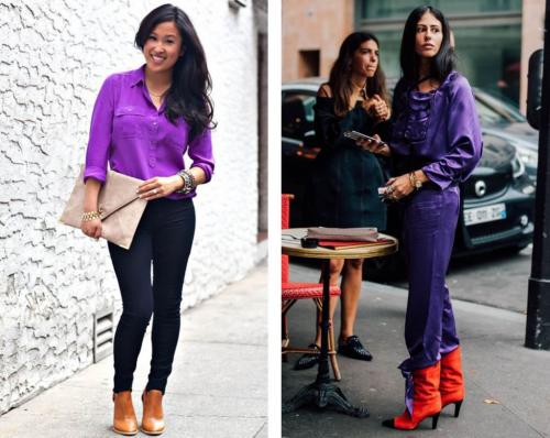 Кому подходит фиолетовый цвет