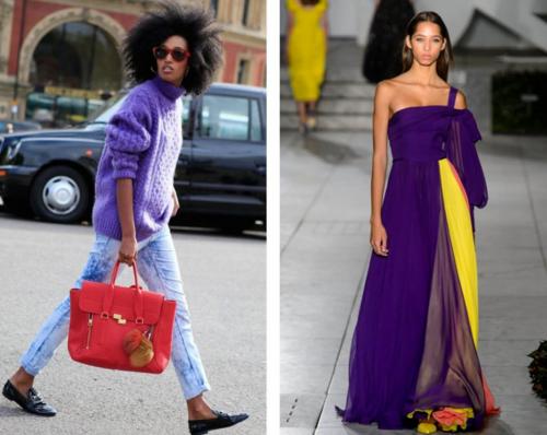 Кому подходит фиолетовый цвет