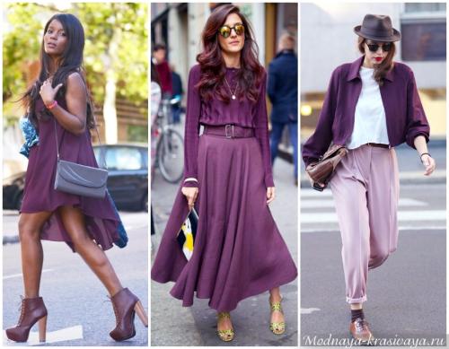 Темно фиолетовый кому идет. Фиолетовый: цвет тепла и холода